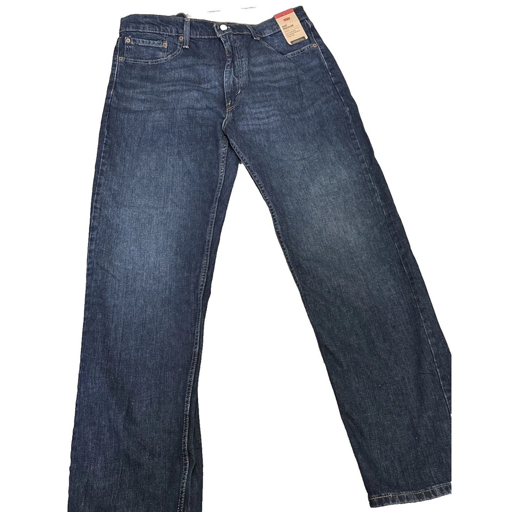 NWT Levi's Mens 505‎ Regular Fit Straight Leg Jeans 38x34 Cowboy Ranch Denim Y2K